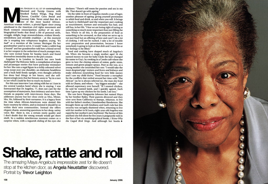 Maya Angelou - Saga Magazine